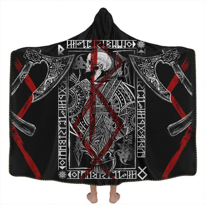 Hooded Blanket Adult-60x80 / Premium Sherpa Ragnar Lothbrok Hooded Blanket LOTHBROK-V3_HOODED-BLANKET-60x80-SHERPA