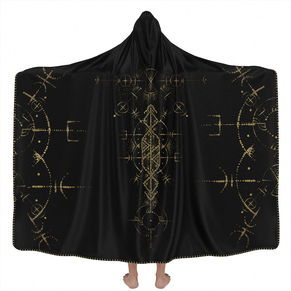 Hooded Blanket Adult-60x80 / Premium Sherpa Runes of Thor Hooded Blanket THOR-RUNE_HOODED-BLANKET-60x80-SHERPA
