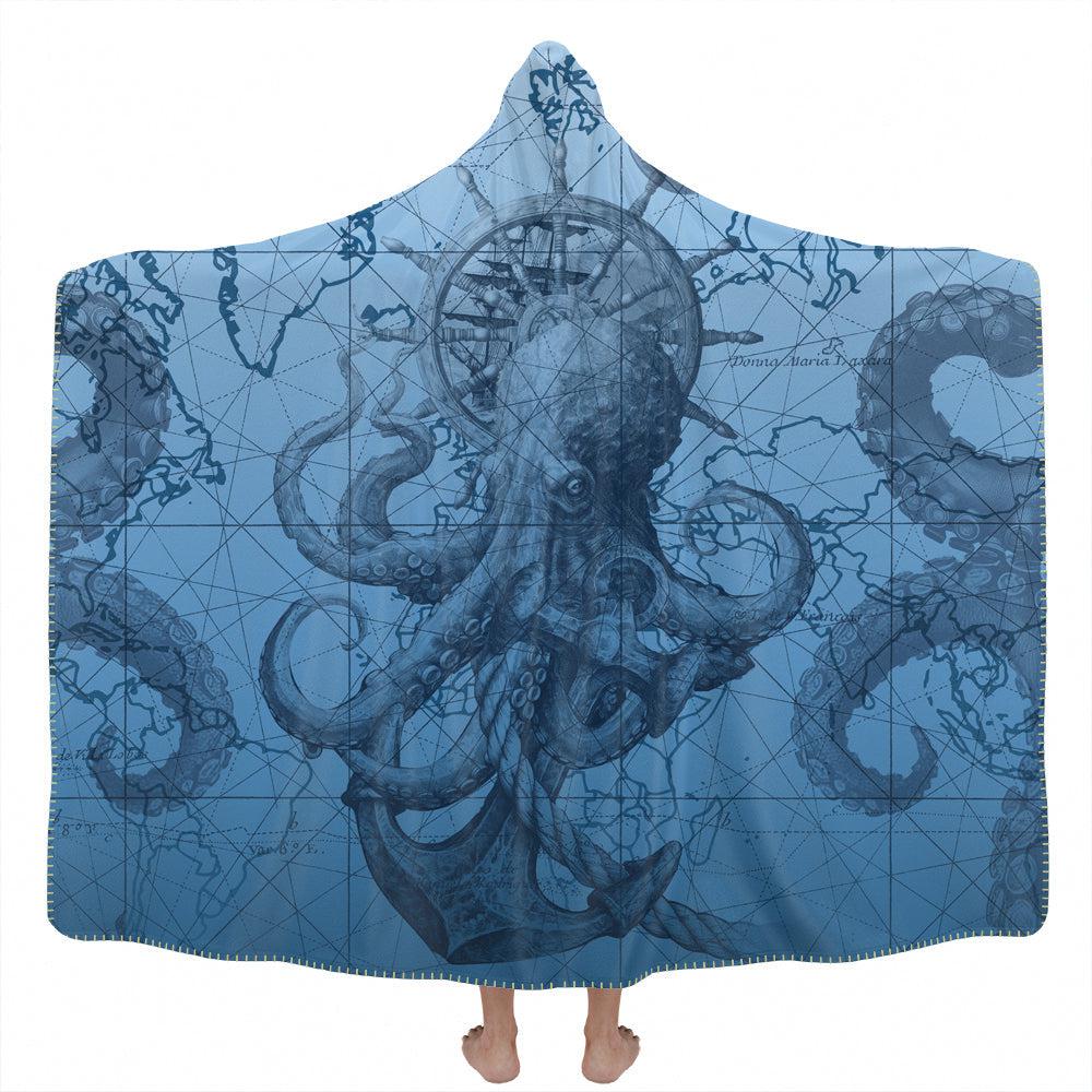 Hooded Blanket Adult-60x80 / Premium Sherpa Sea Beast Hooded Blanket SEA-BEAST_HOODED-BLANKET-60x80-SHERPA