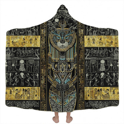 Hooded Blanket Adult-60x80 / Premium Sherpa Sekhmet Hooded Blanket SEKHMET_HOODED-BLANKET-60x80-SHERPA