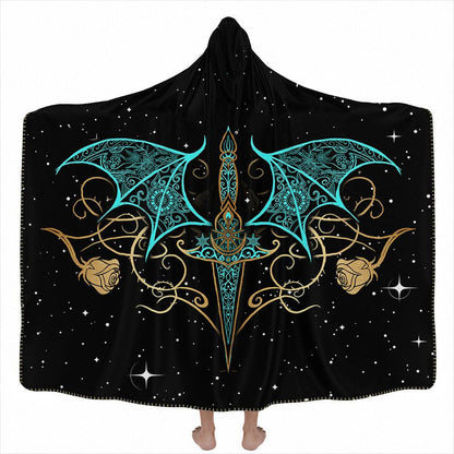 Hooded Blanket Adult-60x80 / Premium Sherpa Starfall Hooded Blanket STARFALL_HOODED-BLANKET-60x80-SHERPA