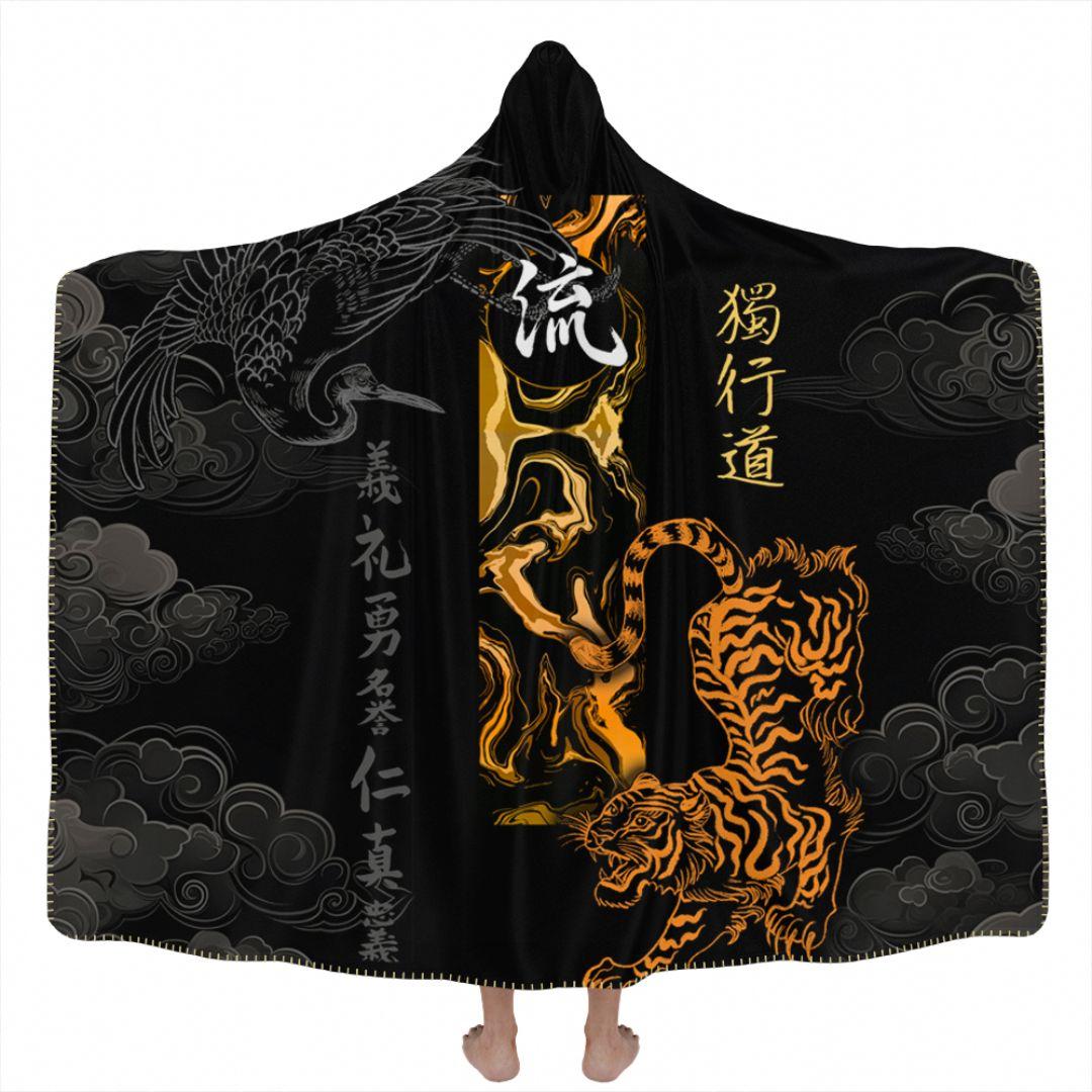 Hooded Blanket Adult-60x80 / Premium Sherpa Suminagashi Hooded Blanket SUMINAGASHI_HOODED-BLANKET-60x80-SHERPA