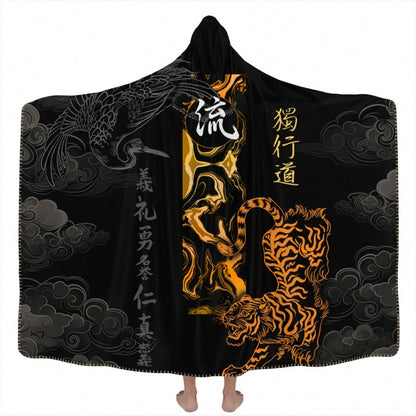 Hooded Blanket Adult-60x80 / Premium Sherpa Suminagashi Hooded Blanket SUMINAGASHI_HOODED-BLANKET-60x80-SHERPA