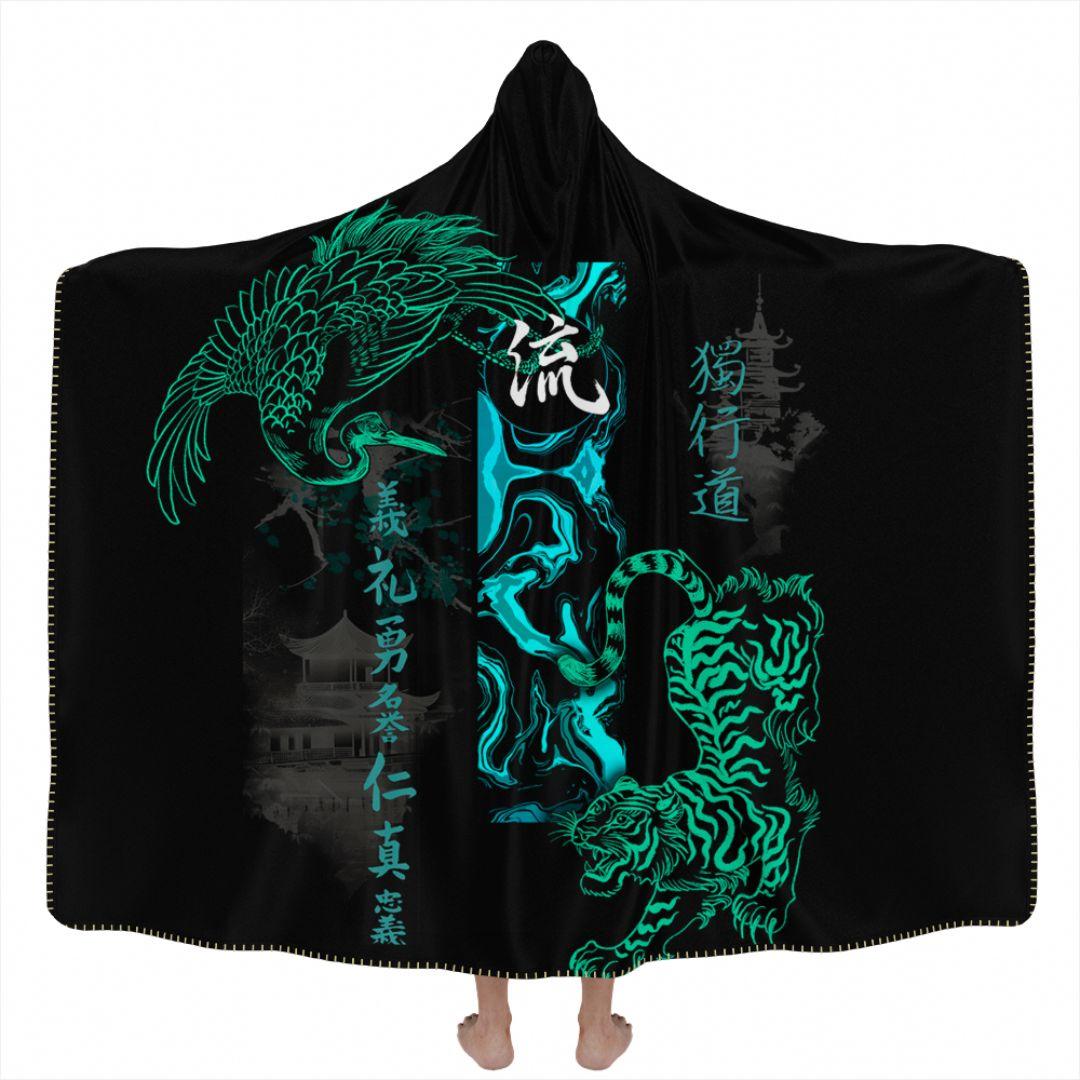 Hooded Blanket Adult-60x80 / Premium Sherpa Suminagashi Special Edition Hooded Blanket SUMINAGASHI-LTD_HOODED-BLANKET-60x80-SHERPA