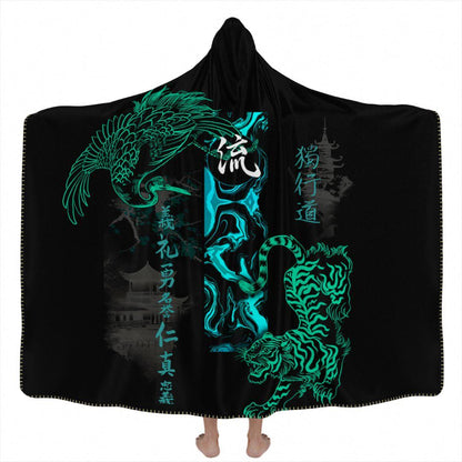 Hooded Blanket Adult-60x80 / Premium Sherpa Suminagashi Special Edition Hooded Blanket SUMINAGASHI-LTD_HOODED-BLANKET-60x80-SHERPA