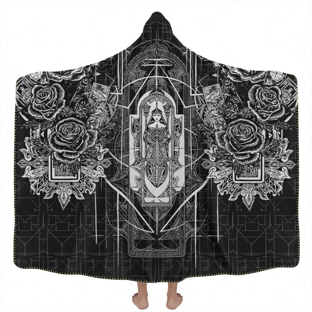 Hooded Blanket Adult-60x80 / Premium Sherpa Tarot Hooded Blanket TAROT_HOODED-BLANKET-60x80-SHERPA