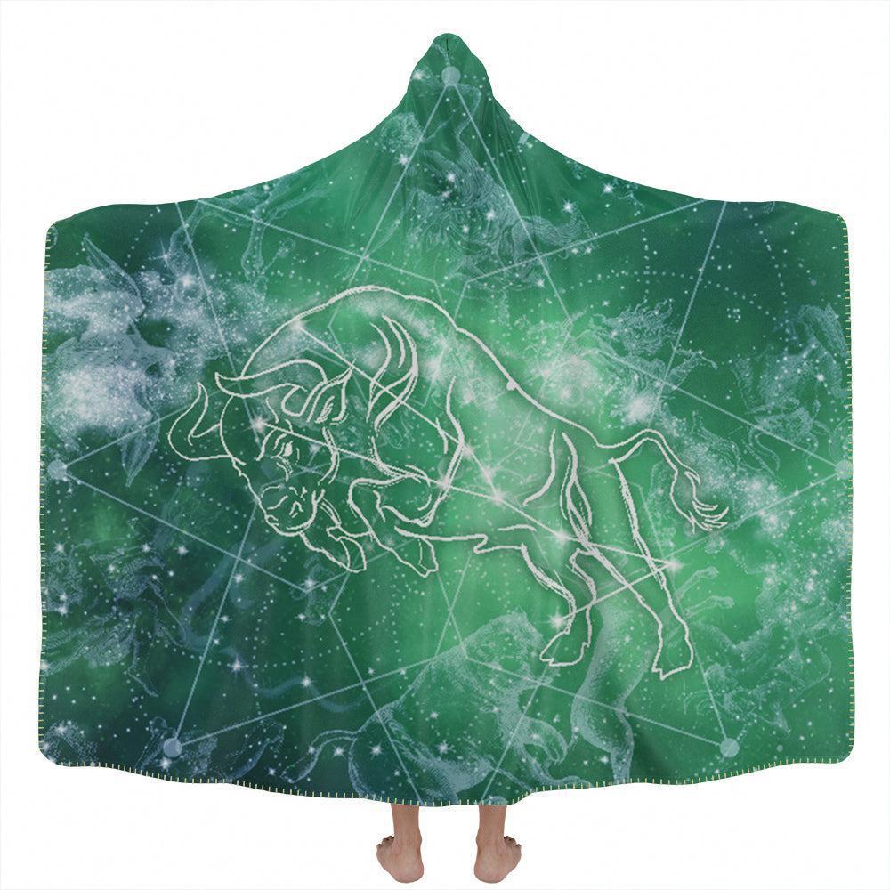 Hooded Blanket Adult-60x80 / Premium Sherpa Taurus Hooded Blanket TAURUS_HOODED-BLANKET-60x80-SHERPA