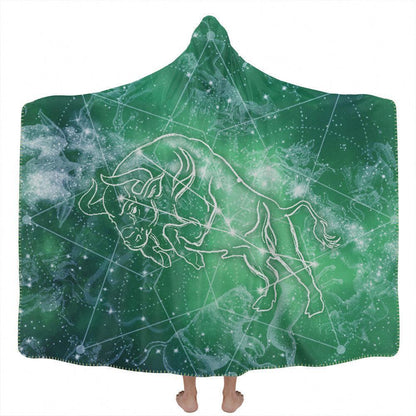 Hooded Blanket Adult-60x80 / Premium Sherpa Taurus Hooded Blanket TAURUS_HOODED-BLANKET-60x80-SHERPA