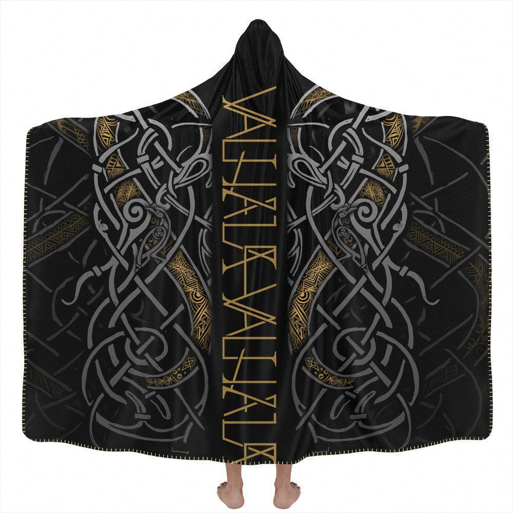 Hooded Blanket Adult-60x80 / Premium Sherpa Valhalla Calls Hooded Blanket VALHALLA_HOODED-BLANKET-60x80-SHERPA
