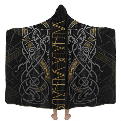 Hooded Blanket Adult-60x80 / Premium Sherpa Valhalla Calls Hooded Blanket VALHALLA_HOODED-BLANKET-60x80-SHERPA