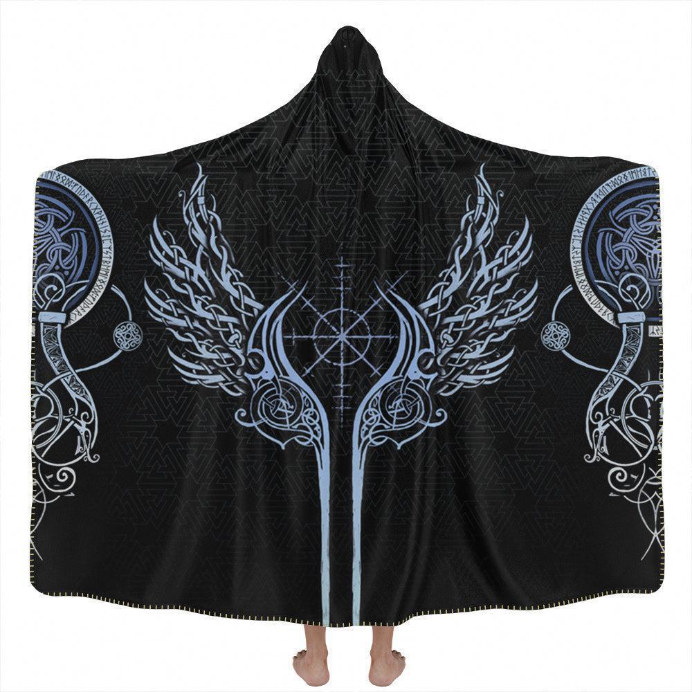 Hooded Blanket Adult-60x80 / Premium Sherpa Valkyries of Valhalla Hooded Blanket VALKYRIE-VALHALLA_HOODED-BLANKET-60x80-SHERPA