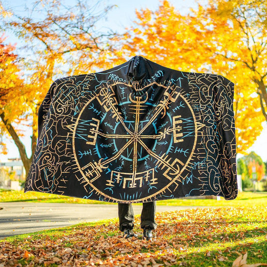 Hooded Blanket Adult-60x80 / Premium Sherpa Vegvisir Hooded Blanket - Limited VEGVISIR1_HOODED-BLANKET-60x80-SHERPA