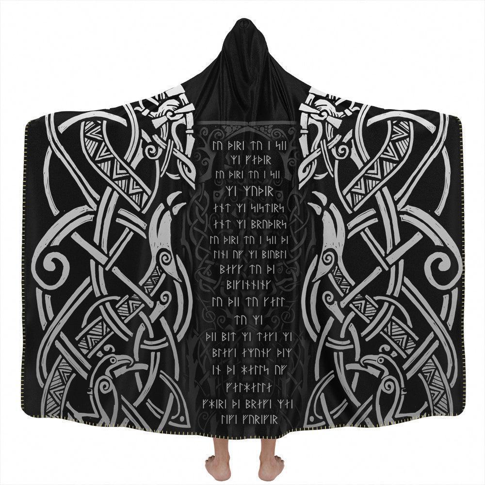 Hooded Blanket Adult-60x80 / Premium Sherpa Viking Prayer Hooded Blanket VKNG-PRY_HOODED-BLANKET-60x80-SHERPA