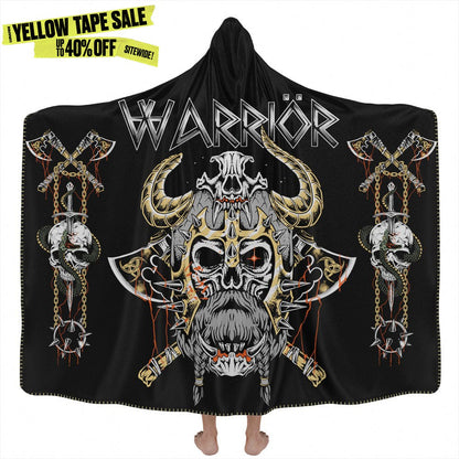 Hooded Blanket Adult-60x80 / Premium Sherpa Warrior Hooded Blanket WARRIOR_HOODED-BLANKET-60x80-SHERPA