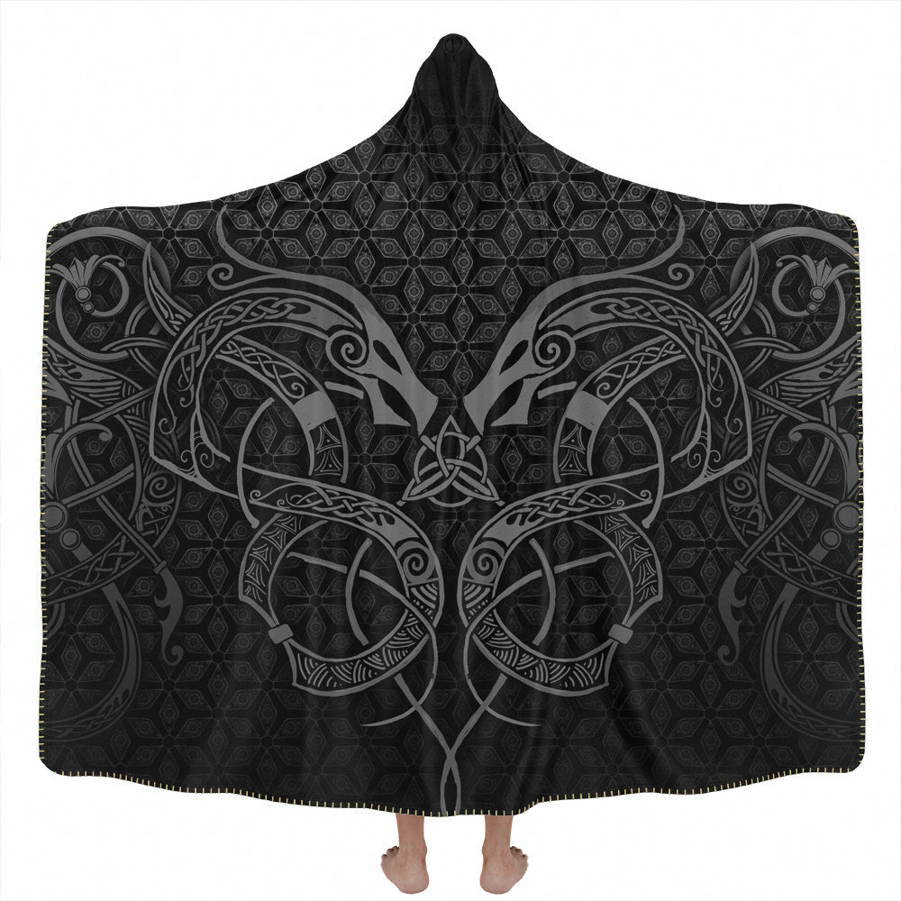 Hooded Blanket Adult-60x80 / Premium Sherpa World Serpent Hooded Blanket SERPENT_HOODED-BLANKET-60x80-SHERPA