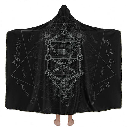 Hooded Blanket Adult-60x80 / Premium Sherpa World Tree Hooded Blanket WORLD-TREE_HOODED-BLANKET-60x80-SHERPA