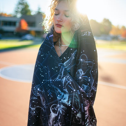 Hooded Blanket Constellations Hooded Blanket