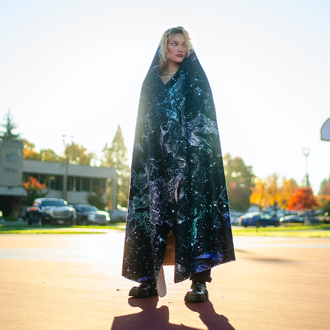 Hooded Blanket Constellations Hooded Blanket