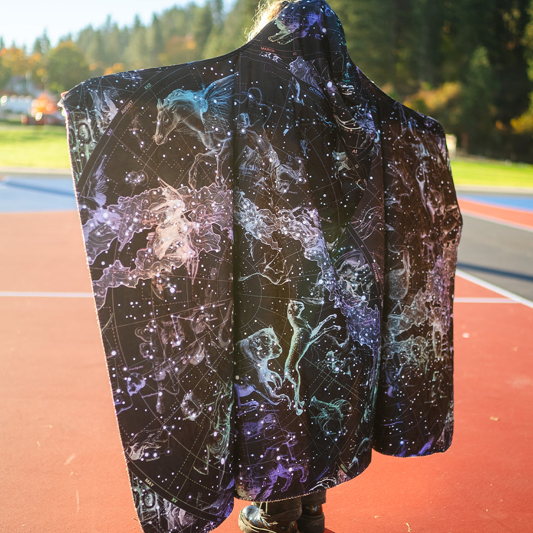 Hooded Blanket Constellations Hooded Blanket