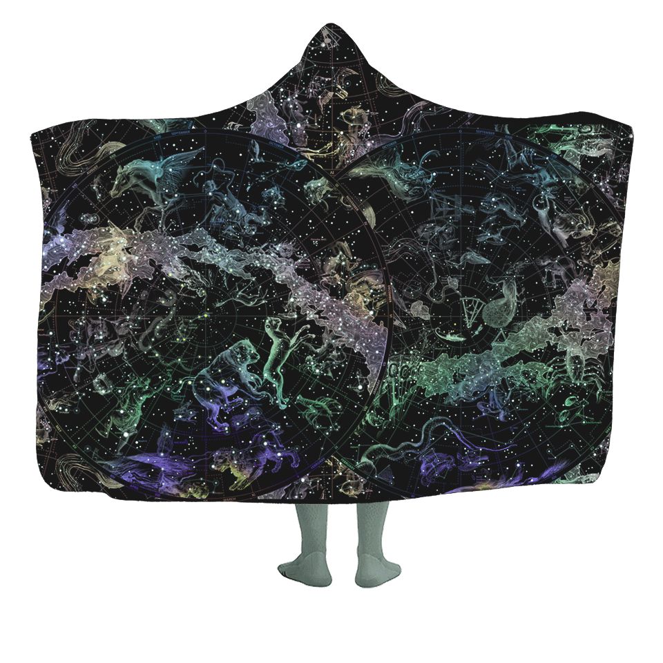 Hooded Blanket Constellations Hooded Blanket