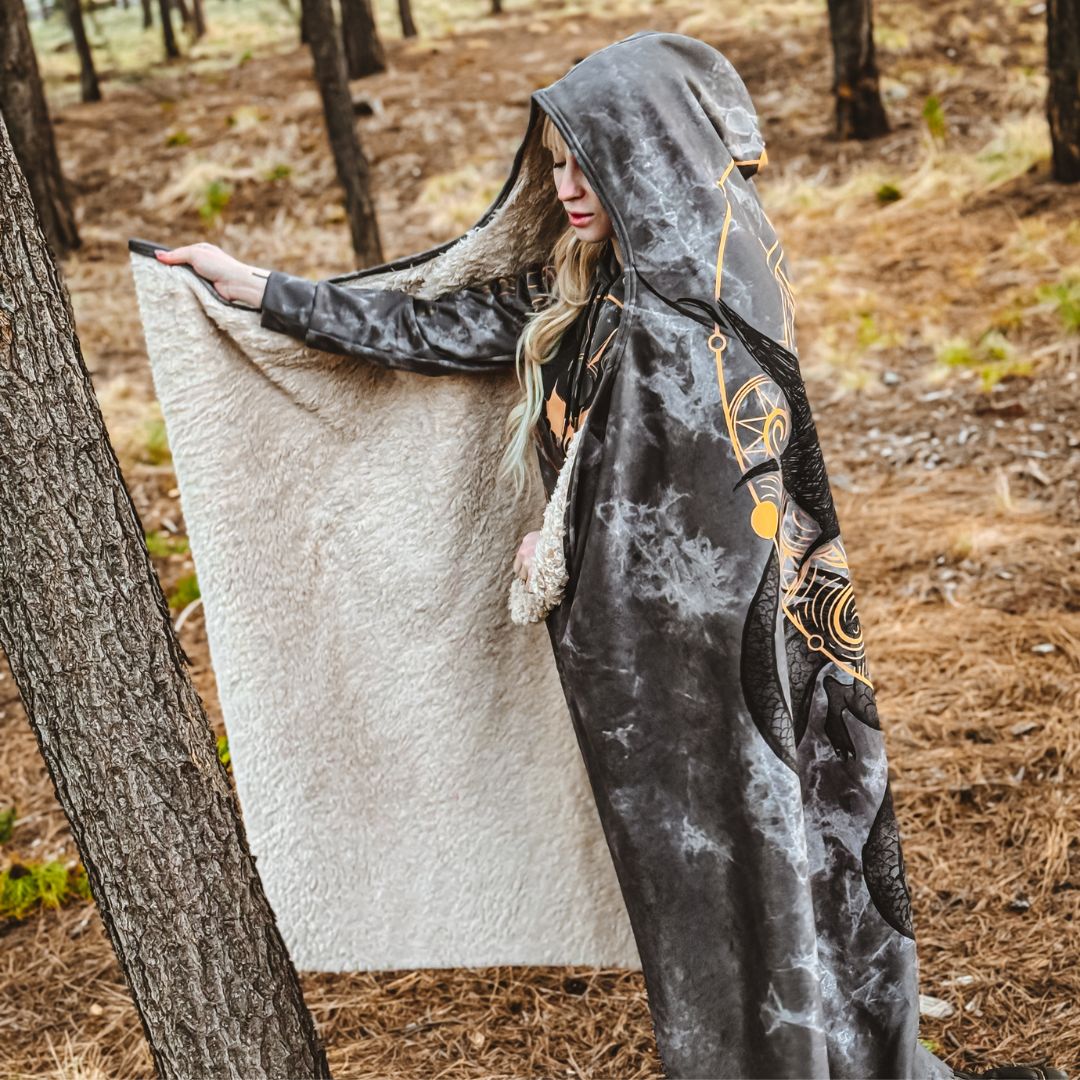 Hooded Blanket Dragon Rider Hooded Blanket