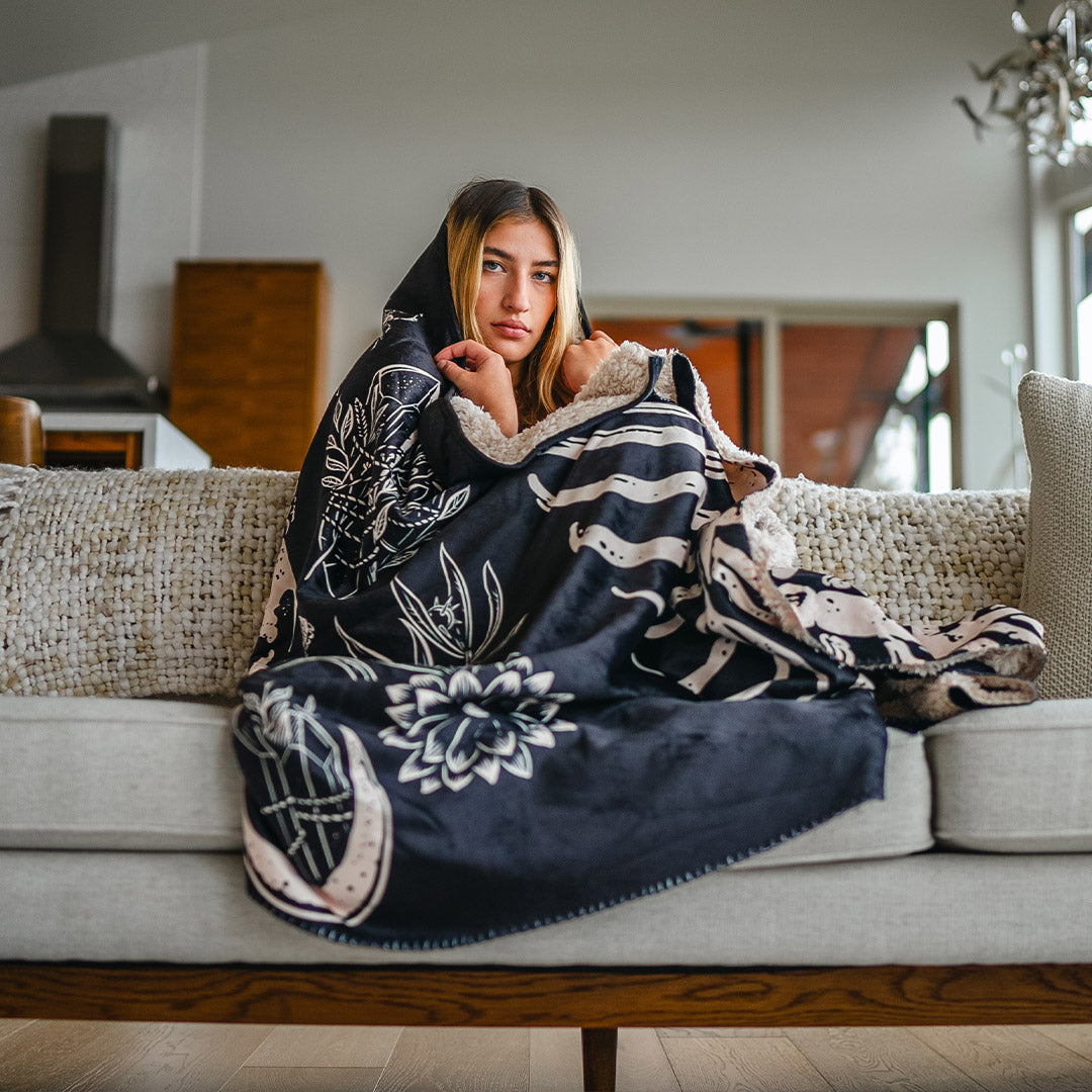Hooded Blanket Magick Hooded Blanket - Ready To Ship RTS-MAGICK_HOODED-BLANKET-60x80-SHERPA