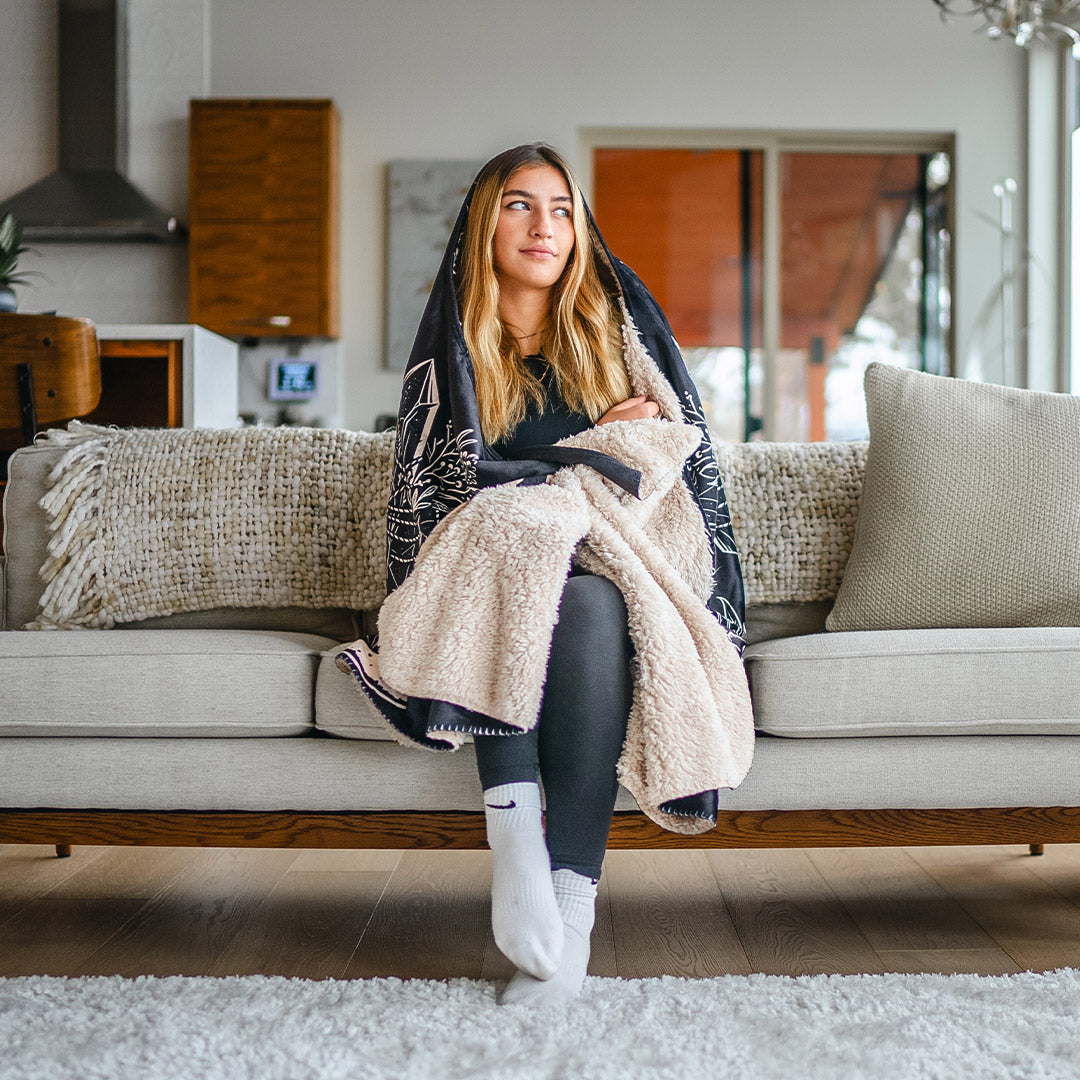 Hooded Blanket Magick Hooded Blanket - Ready To Ship RTS-MAGICK_HOODED-BLANKET-60x80-SHERPA