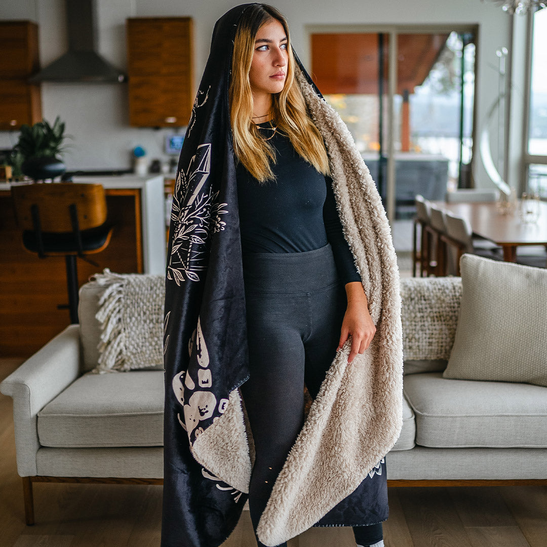 Hooded Blanket Magick Hooded Blanket - Ready To Ship RTS-MAGICK_HOODED-BLANKET-60x80-SHERPA