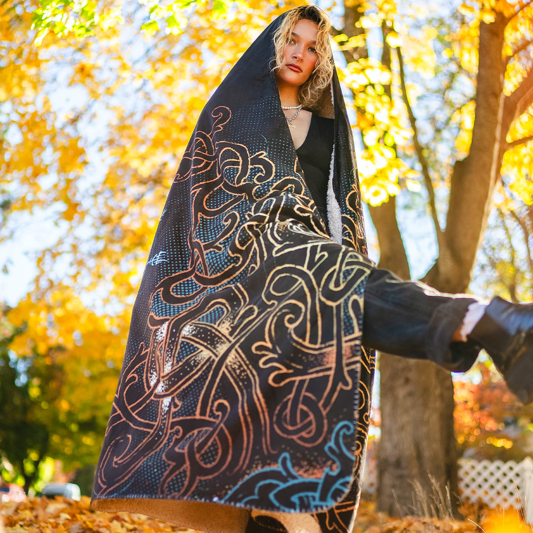 Hooded Blanket Mead of Poetry Hooded Blanket