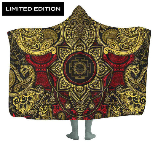 Hooded Blanket Premium Sherpa / Adult 60x80 Kali Hooded Blanket - Limited Edition RED-KALI_HOODED-BLANKET-60x80-SHERPA