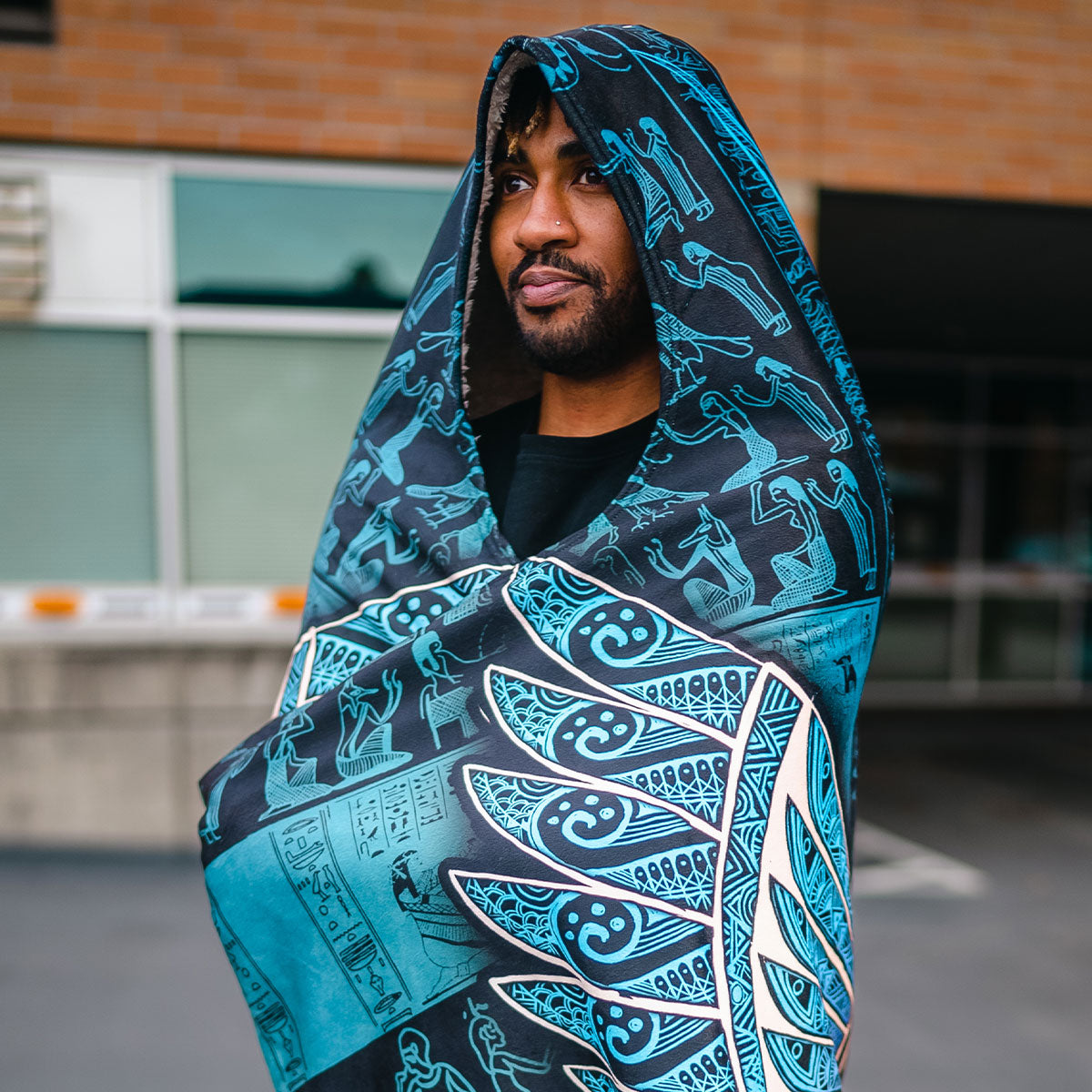 Hooded Blanket Queen Aset Hooded Blanket