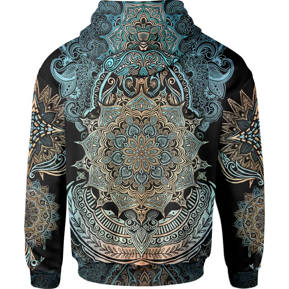 Hoodie Elephant Mandala Pullover Hoodie - Spirit Edition