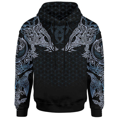 Hoodie Geri & Freki Pullover Hoodie