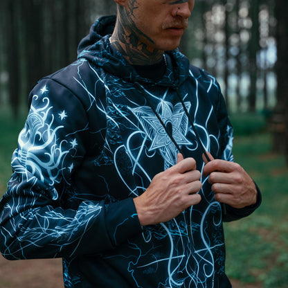 Hoodie S Elven Hoodie - Fantasy Edition EVEN-BLU_HOODIE-3.0_SM