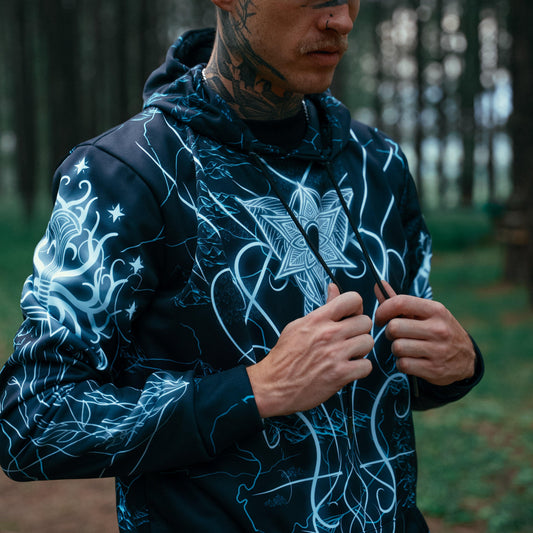 Hoodie S Elven Hoodie - Fantasy Edition EVEN-BLU_HOODIE-3.0_SM