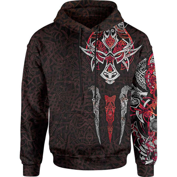 Fenrir Pullover Hoodie - Crimson Edition – Lunafide