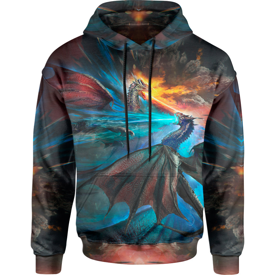 Hoodie S Fire and Ice Dragons Pullover Hoodie FIREICE_HOODIE-3.0_SM