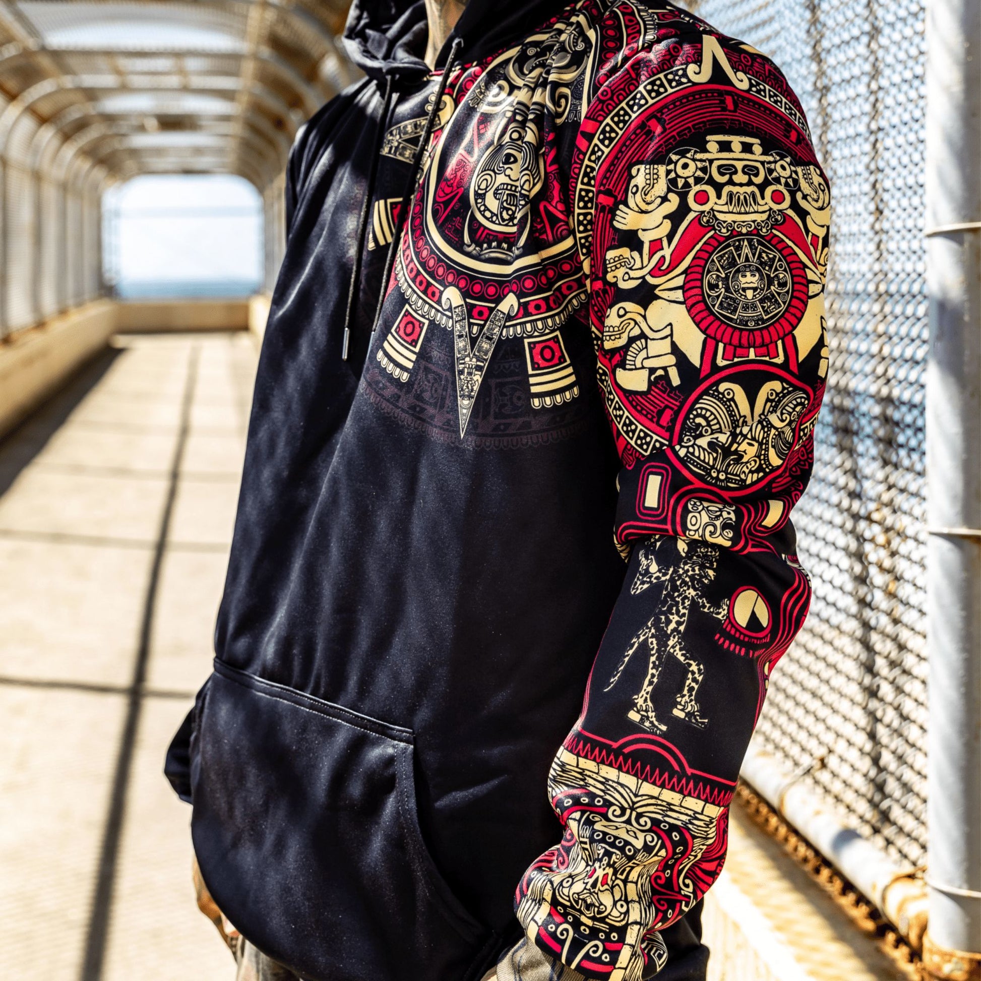 Hoodie S / Red Jaguar Warrior Pullover Hoodie JAGUAR-WARRIOR-YELL&RED_HOODIE-3.0_SM