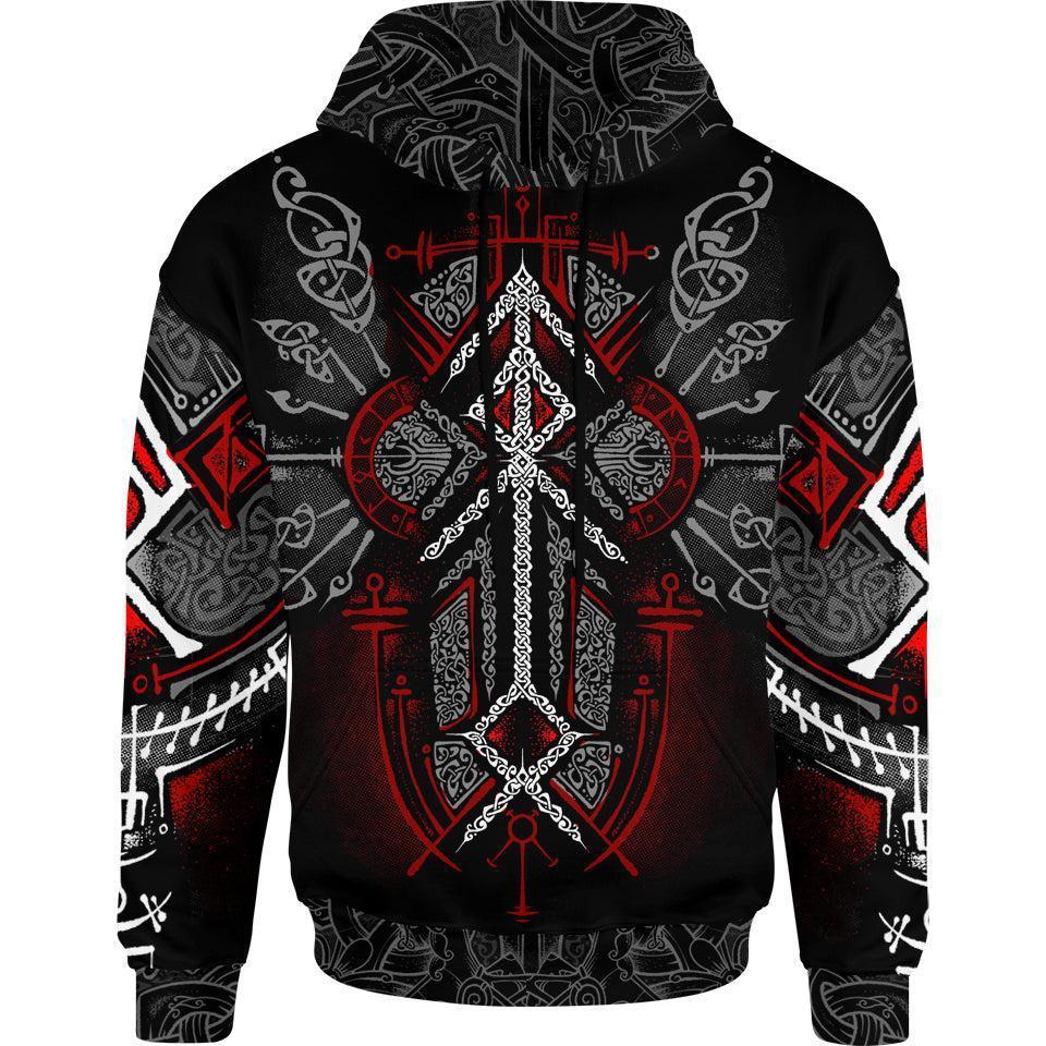 Hoodie S Runes of Loki Pullover Hoodie - Red Edition RULO_HOODIE-3.0_SM