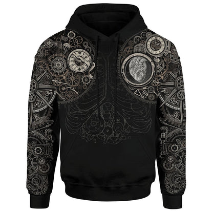 Hoodie S / Rustic Steampunk Pullover Hoodie STEAMPUNK_HOODIE-3.0_SM