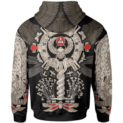 Hoodie Scarab Jewel Pullover Hoodie