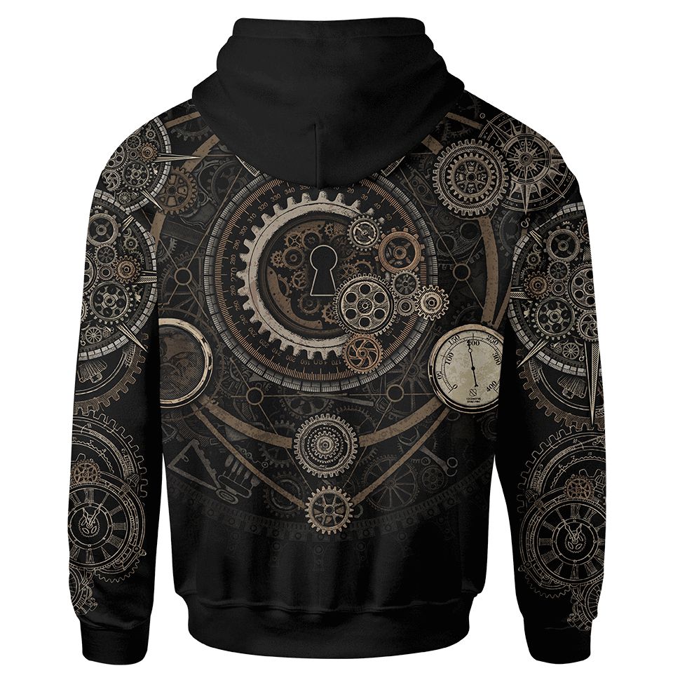 helymore Heren Gothic Steampunk Hoodie Middeleeuws Ridder Lange Mouwen Naden Leer Pantser Vintage Sweatshirt Trui, grijs, 3XL
