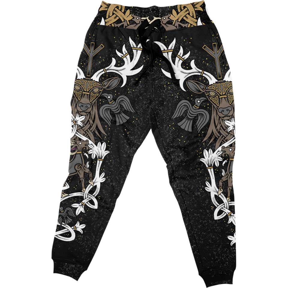 Joggers S Stag of Valhalla Joggers VIKING-STAG_JOGGER_SM