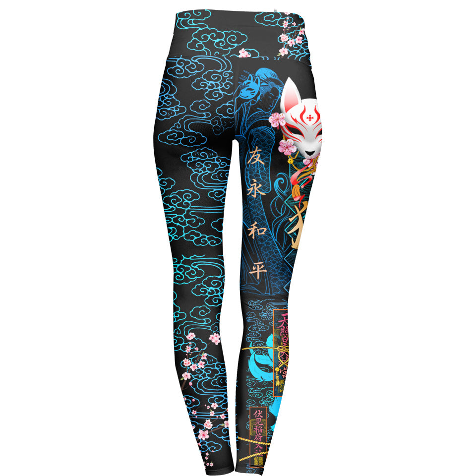 Leggings Kitsune Leggings - Blue Edition