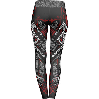Leggings Runes of Loki Leggings - Red Edition