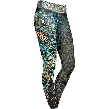 Leggings XS Elephant Mandala Leggings - Spirit Edition ELEPHANT-CLRD_LEGGING-6PAN_XS