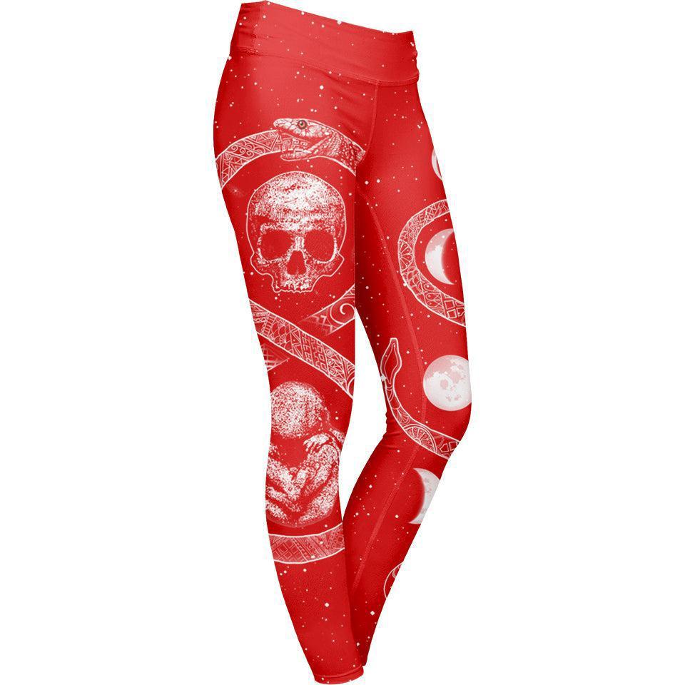Leggings XS Ouroboros Leggings - Red Edition OURO_LEGGING-6PAN_XS-WHT