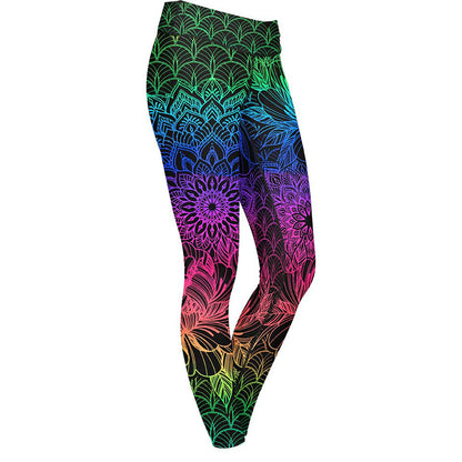 Leggings XS / Rainbow Mandala Leggings MANDALA-RGB_LEGGING-6PAN_XS