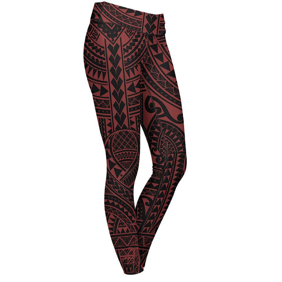 Leggings XS / Red Makai Leggings MA-KAI-RED_LEGGING-6PAN_XS