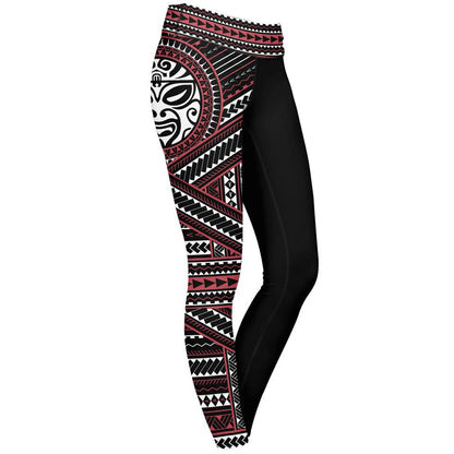 Leggings XS / Red Totem Leggings TOTEM-RED_LEGGING-6PAN_XS